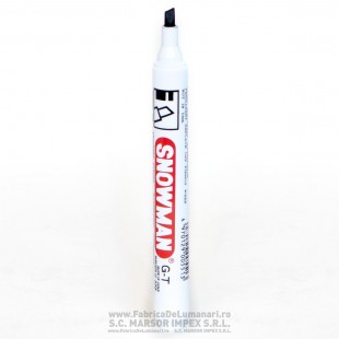 Marker floral Snowman BLACK G-T negru cu vârf teșit